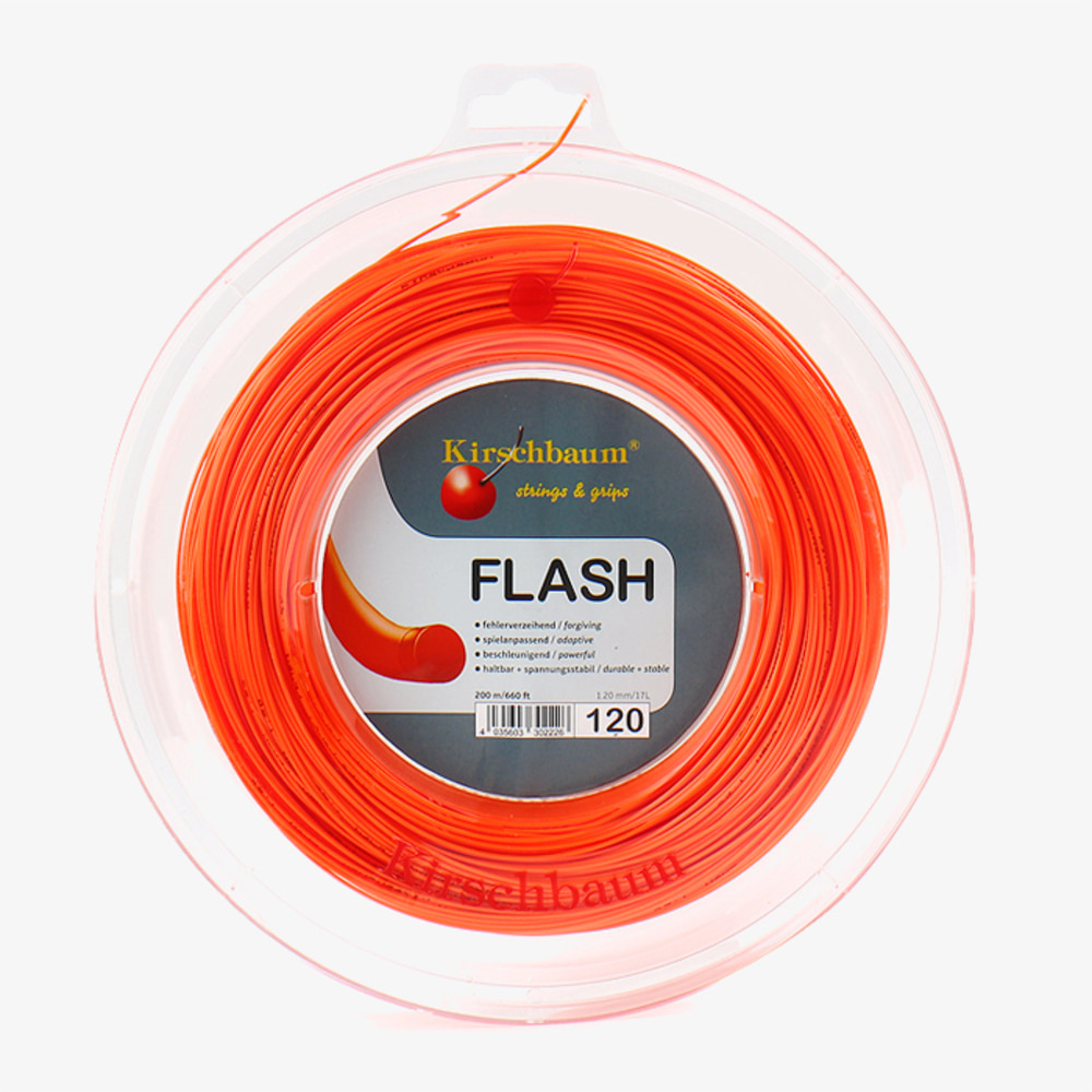커쉬바움 플래쉬 1.20 원형 스트링 테니스용품 오렌지